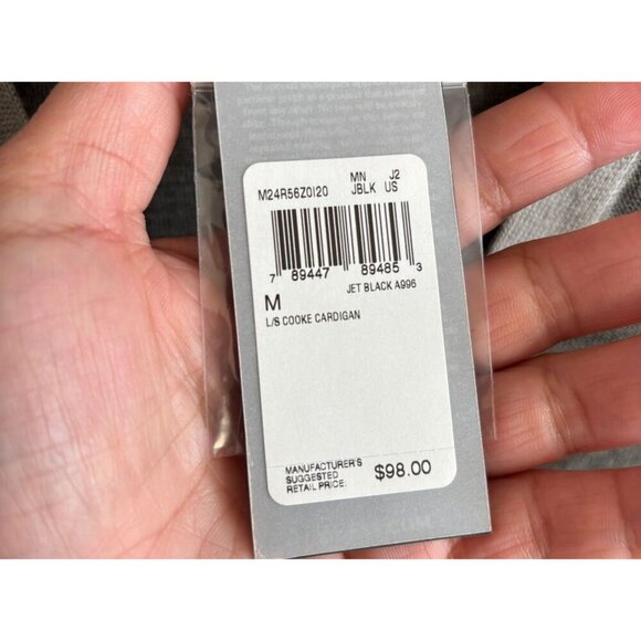 Guess Mens V-Neck Long Sleeve Button-Up Wool Classic Cardigan Sweater Gray  M - Picture 5 of 13